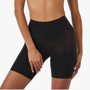 NWT SPANX Black Power Shorts Body Shaper Shapewear Shorts Thigh Slimmer Large